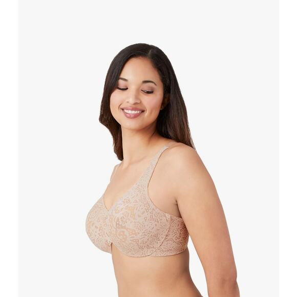 Brand New Wacoal Women's Size 38DDD Beige Lace Bra - Picture 3 of 7